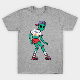 Unreals on Wheels - Little Green Man T-Shirt